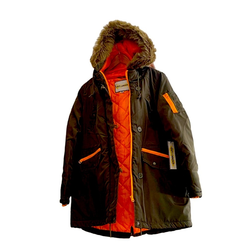 Weather faux fur coat